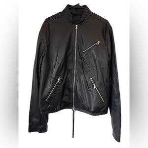 Diesel Black Gold Lionel Lambskin Leather Jacket